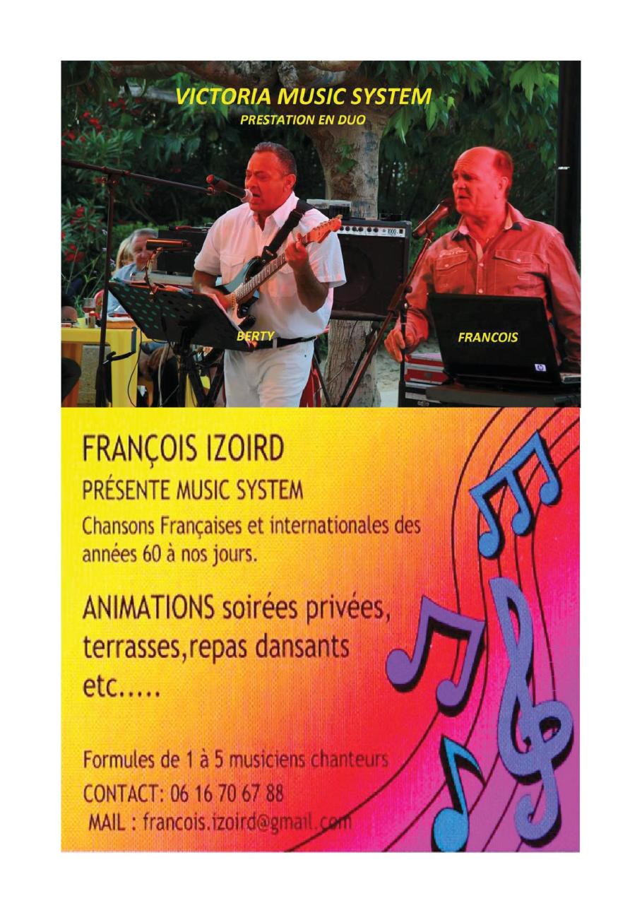 orchestre duo berty francois