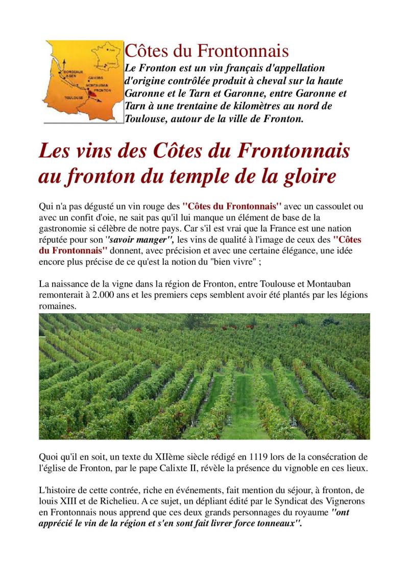 les vins de Fronton