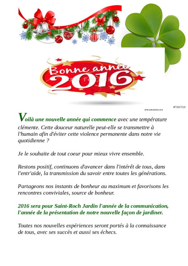 voeux 2016
