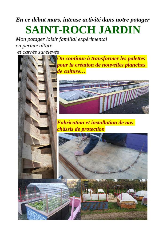 debut mars intense activité